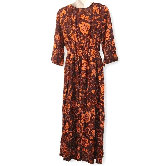Cupshe Sally Floral Plunge Maxi Dress - Medium - Picture 3 of 8